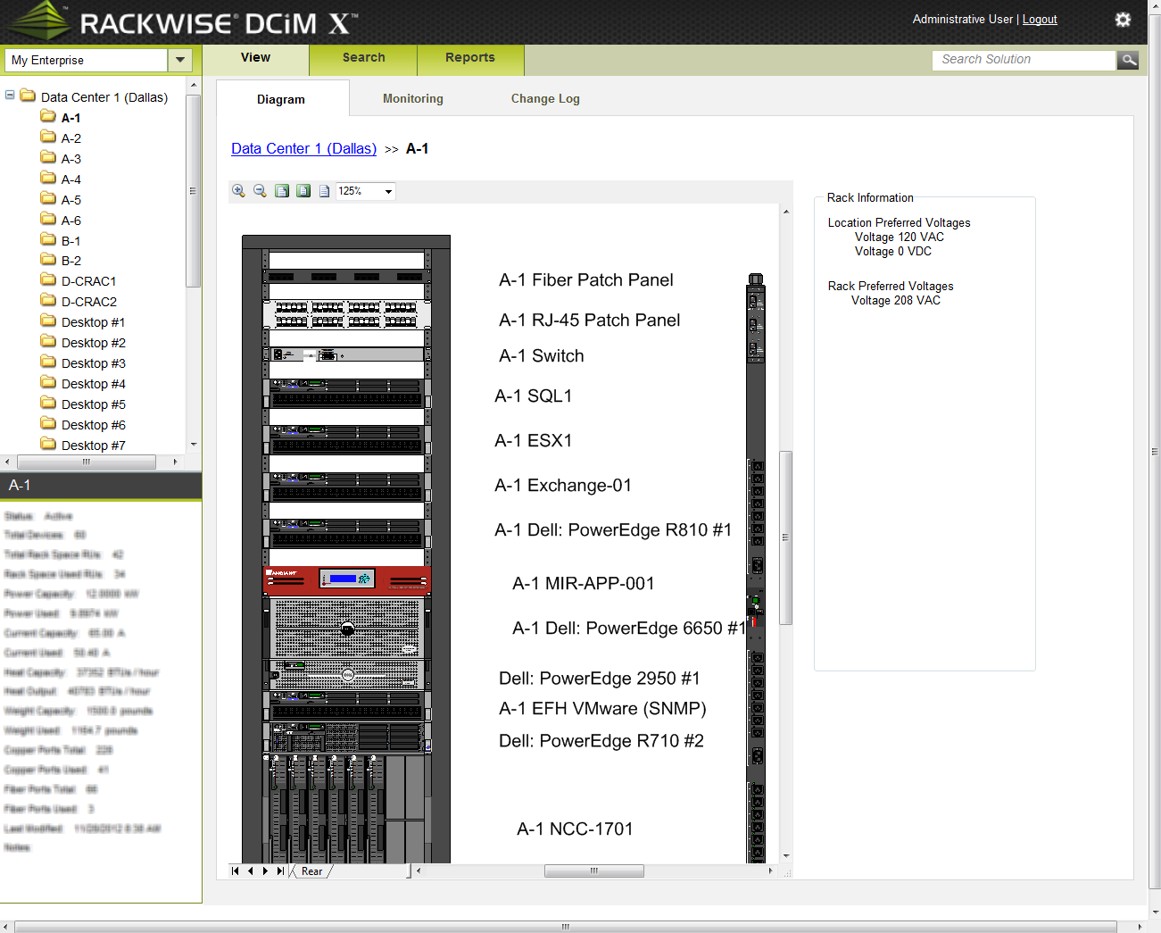 Server rack builder software